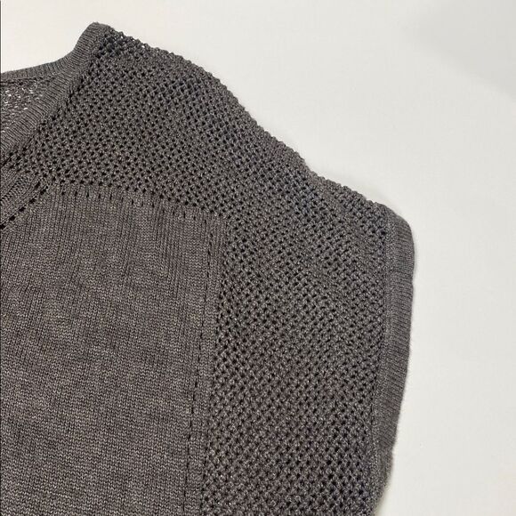 Lane Bryant Gray Knit Sleeveless V-Neck Tunic Sweater Women's Size 14/16 - Picture 11 of 14